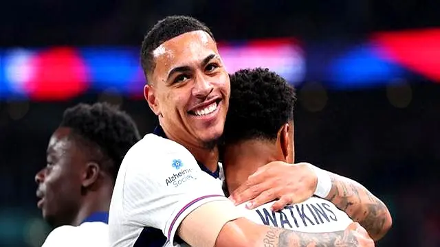 但看台上, 在温布利的